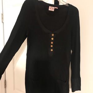 Juicy Couture black waffle knit